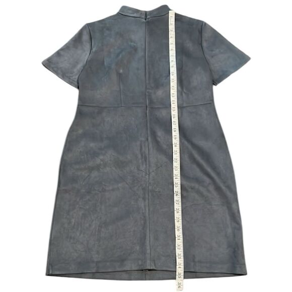Ann Taylor Faux Suede Dress Short Sleeve Mock Neck - Picture 5 of 5